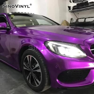 SINOVINYL Factory Wholesale Price Chrome Metallic Matte Gloss Auto Film Wrapping Vehicle Vinyl