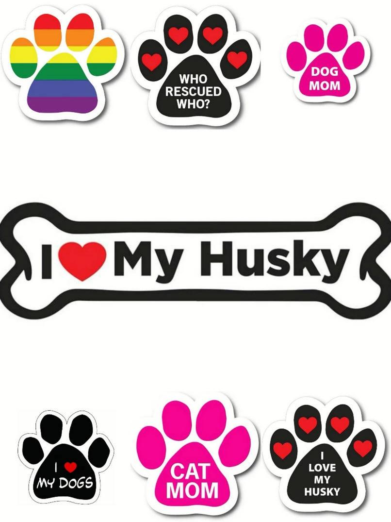 Customized High Quality Pawprint Car Magnet Sticker