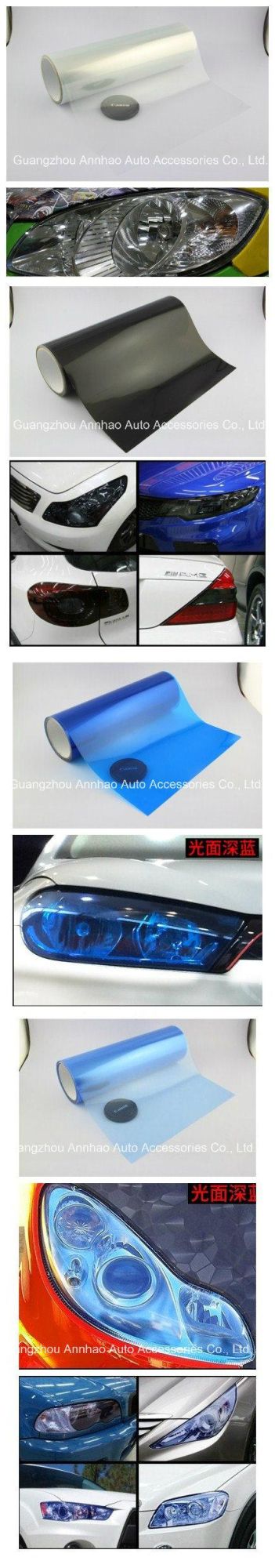 Light up Stickers Automotive Headlight Tint Car Light Protection Film