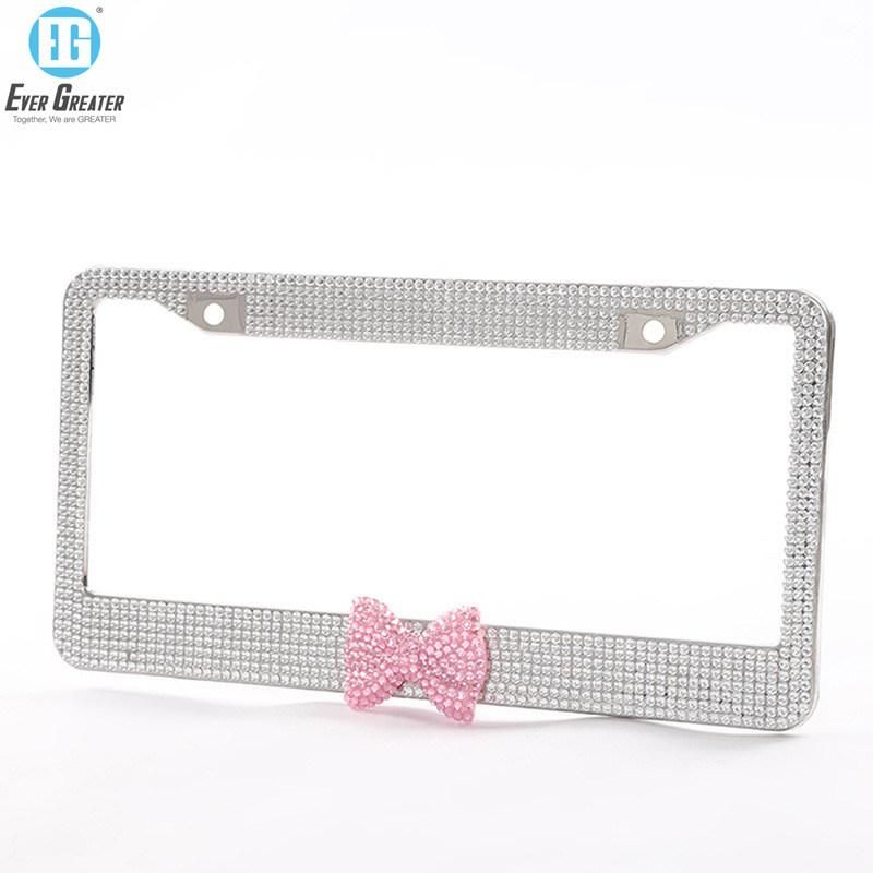 Car Bling Dealer License Plate Frame Plastic with Logo