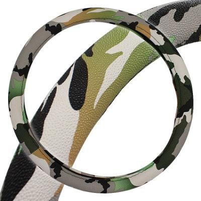 Camouflage Color Stylish Car Steering Wheel Wrap Cover