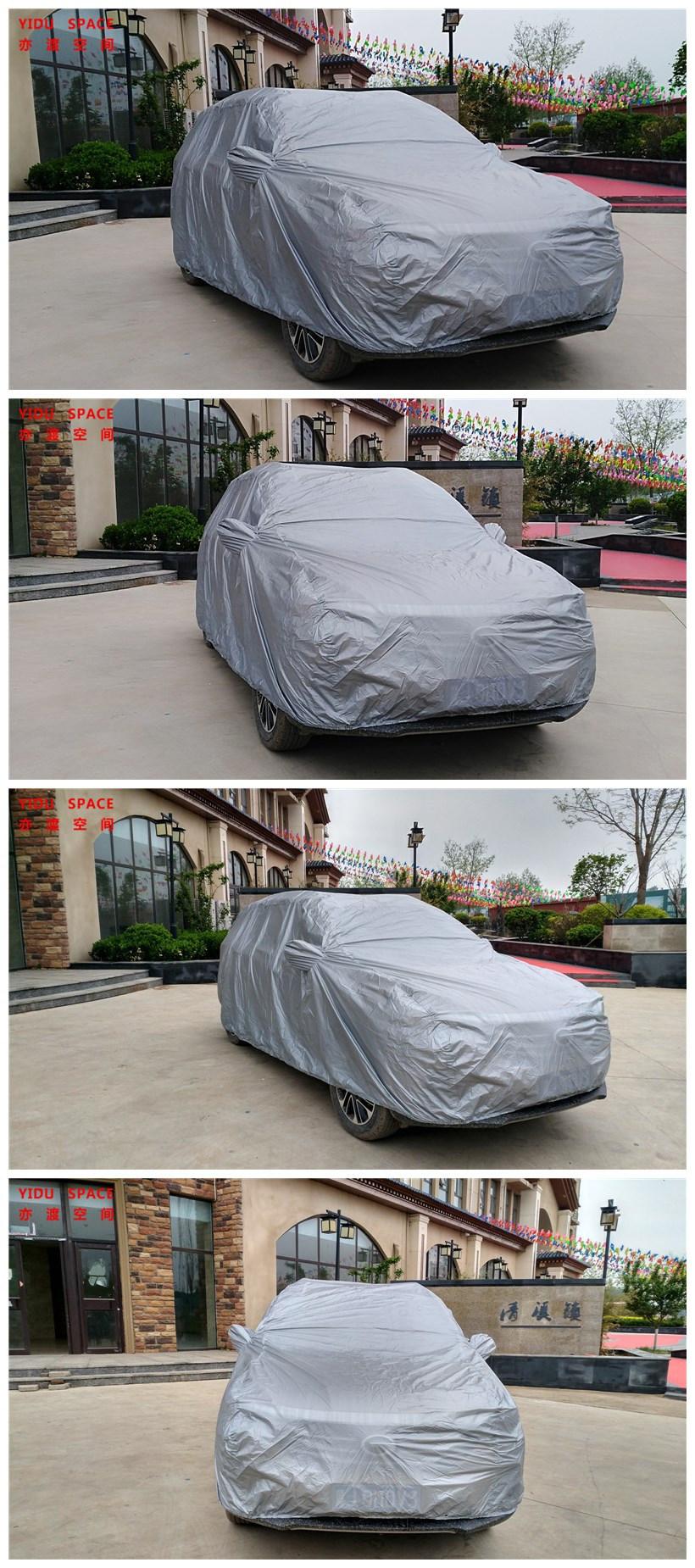 Wholesale Cheap Gray Waterproof Sunproof Tent SUV Sedan Car Cover