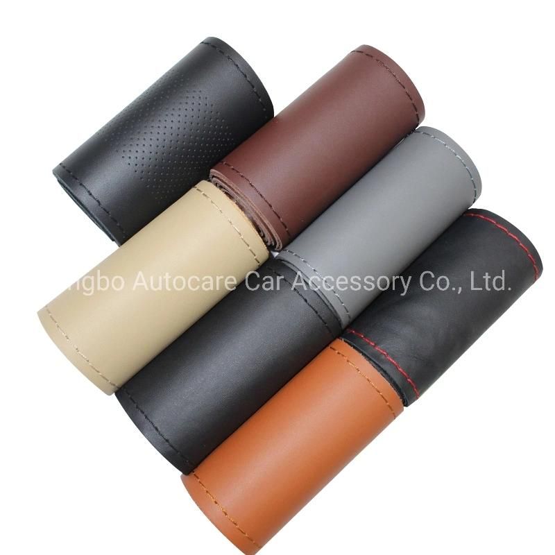 Leather Sewing Steering Wheel Cover High Quality DIY Leather Sewing Steering Wheel Cover