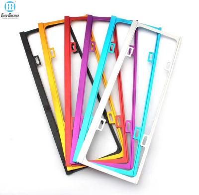 License Plate Frame Perfect Plastic Rainbow