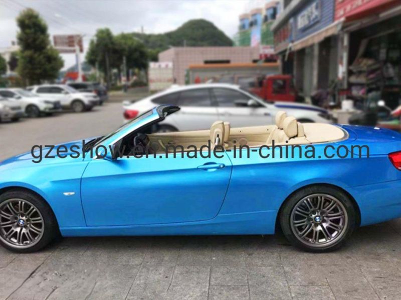 Glossy Metallic Sea Blue Wrap Film Paint Protection Film