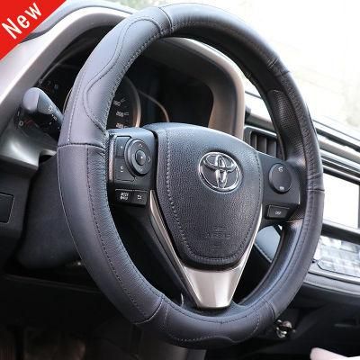 Luxury Genuine Real Leather Car Steering Wheel Cover