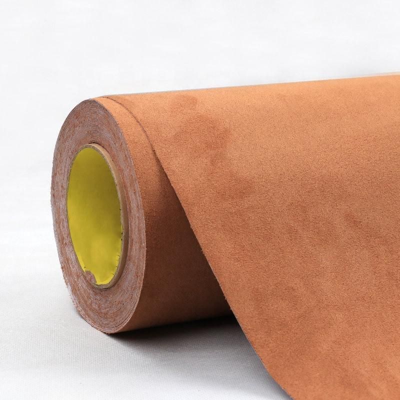 Auto Vinyl Rolls Camel Fabric Velvet for Car Wrap Brown Film