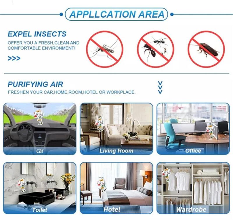 Different Smells Custom Air Freshener Car Customized Logo All Scents Refresh Paper Car Air Fragrance