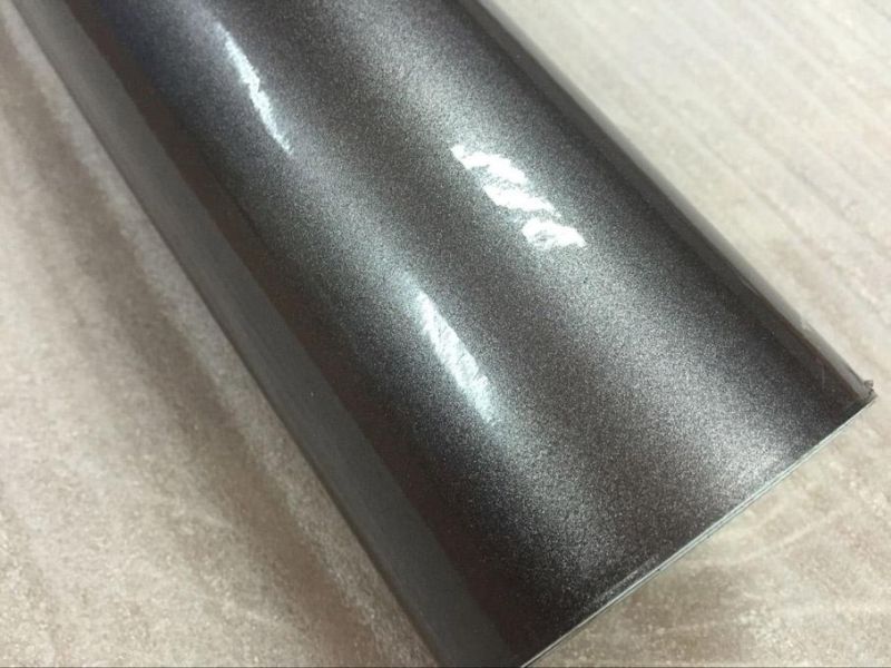 Glossy Metallic Carbone Gray Car Wrap Film for Vehicle