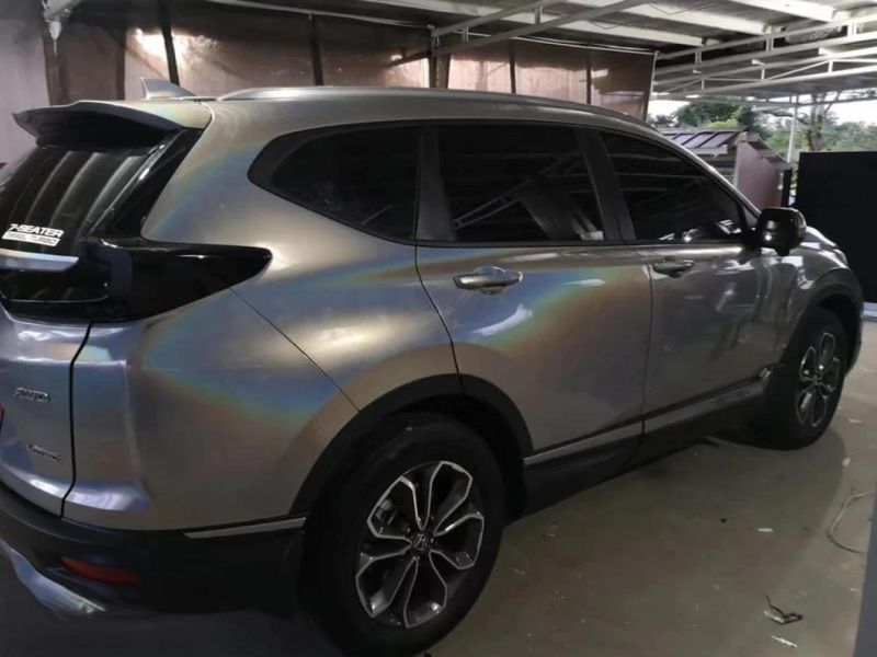 Vehicle Modeling Iridescent Laser Silver Car Film