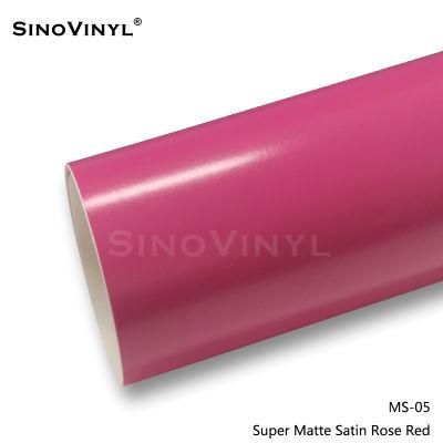 SINOVINYL Free Sample Super Matte Stain Satin Vinyl Auto Wrap Film Car Body Wrapping Sticker