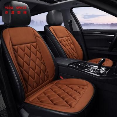 Ce Certification Car Decoration Car Interiorcar Accessory Universal DC 12V Black Heating Cushion Pad Winter Auto Heated Car Seat Cover