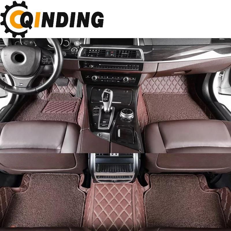 Customized 3D 5D Three-Dimensional Cutting Car Mat Full Wrapped High Quality Faux Leather Car Floor Mat