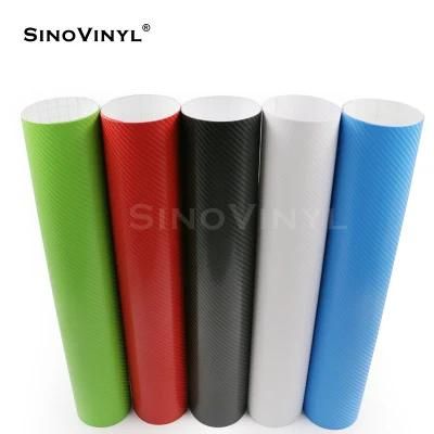 SINOVINYL Mobile Phone Decoration Glossy 4D Carbon Fiber Sticker Car Vinyl Wrap