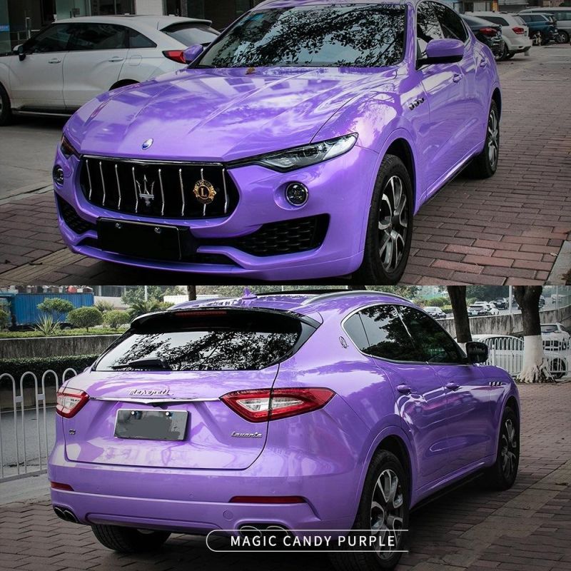 Wholesale Auto Vinyl Manufacturer Candy Purple Car Wrap Vinyl Sticker