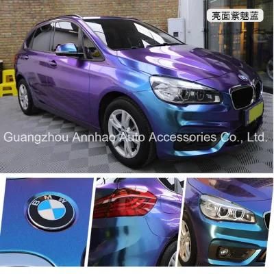 Car Body Sticker Glossy Diamond Chameleon Metal Vinyl for Car