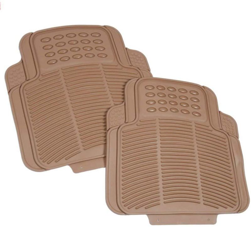 Car Accessory PVC Floor Mats in Brown 4PCS