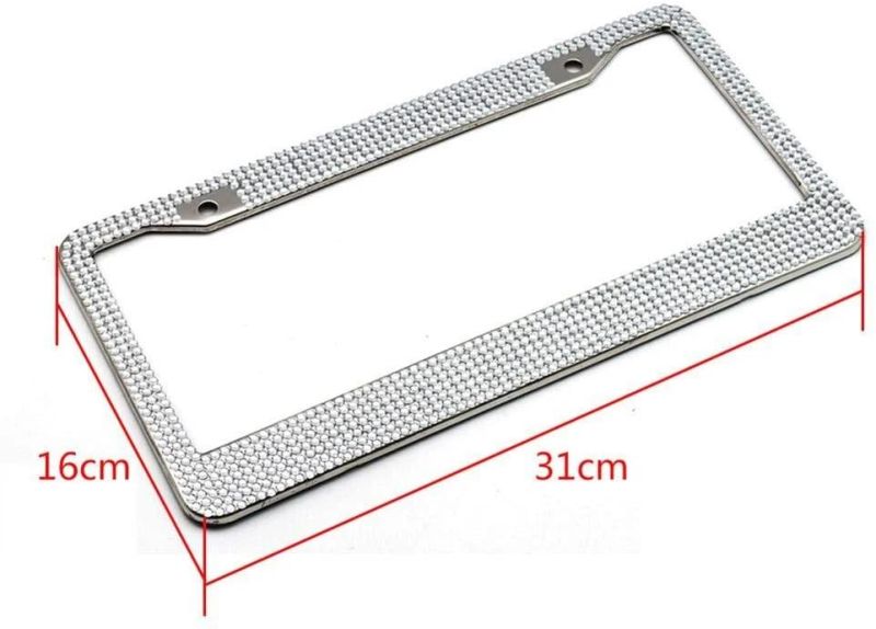 Hot Seller Bling Crystal License Plate Frame Cover for Women