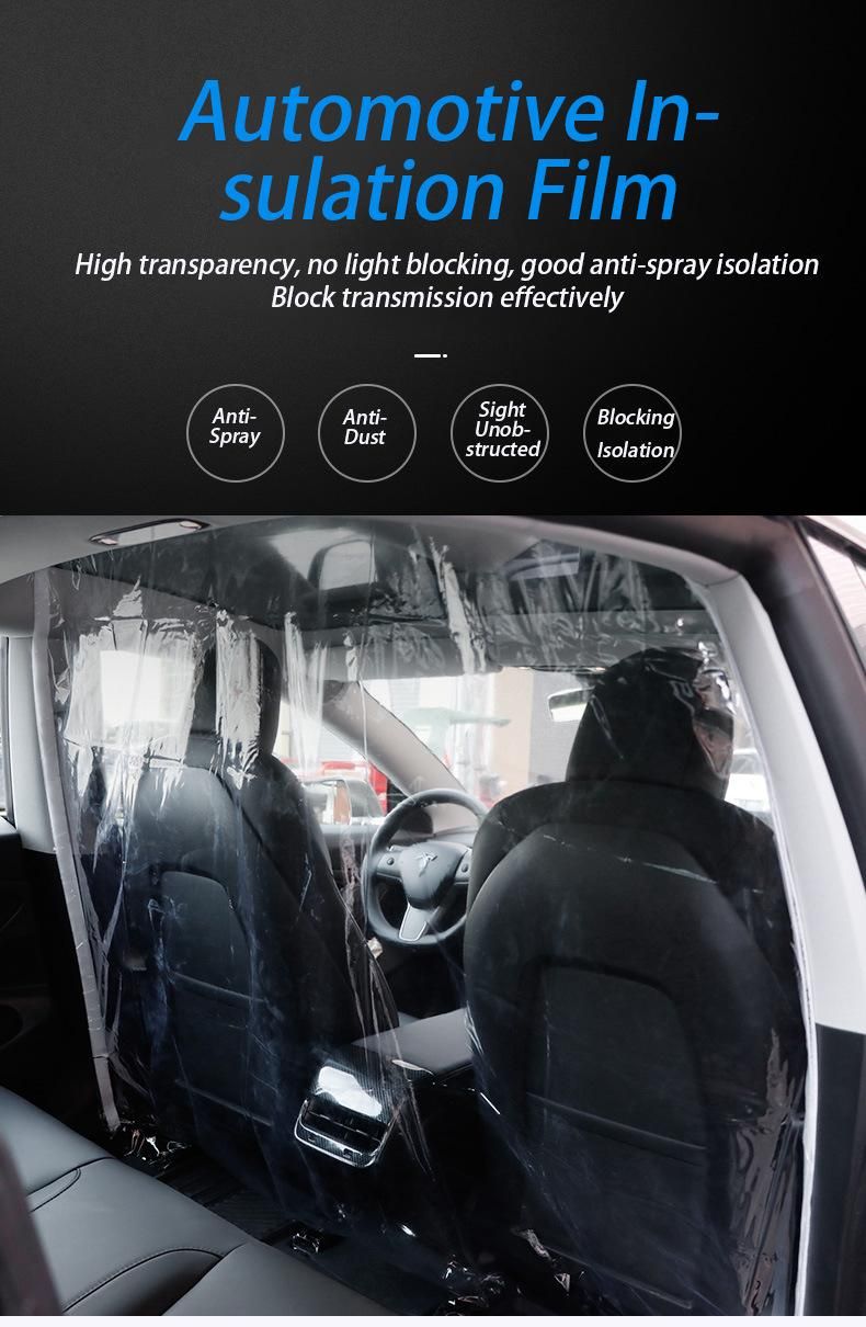 Anti-Splash Protect Driver Taxi Transparent Car Isolation Film