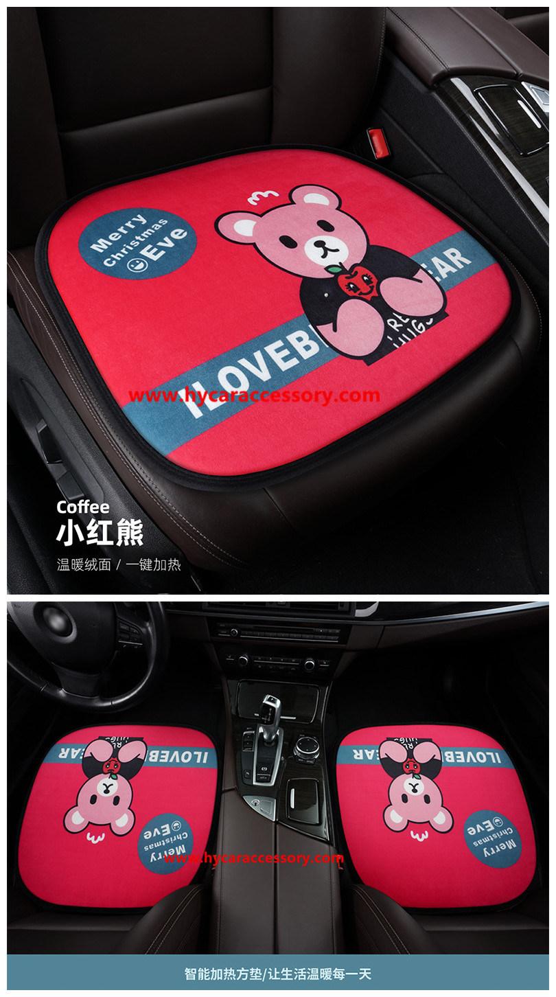 Car Decoration Car Interiorcar Accessory Home   Office Universal Cartoon USB   Heating Cushion Pad Winter Auto Heated Car Seat Cover