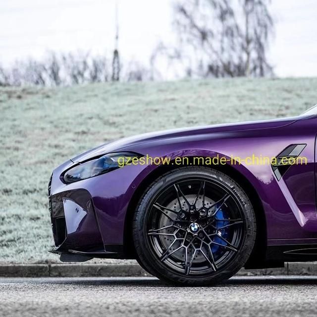 Glossy Midnight Purple Vehicle Wrap Air Bubble Free Vinyl