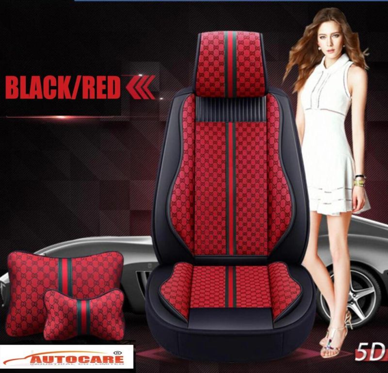 Luxury Car Accessory Fashion Ornament PVC Leather Car Seat Cover