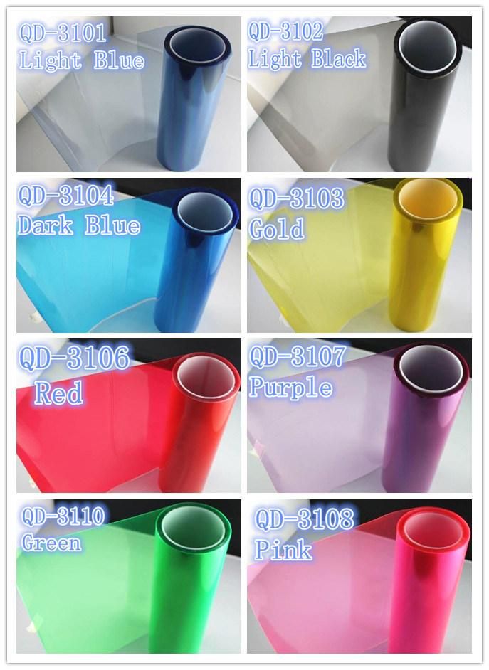 PVC Self Adhesive Vinyl Wrap Wholesale Headlight Film