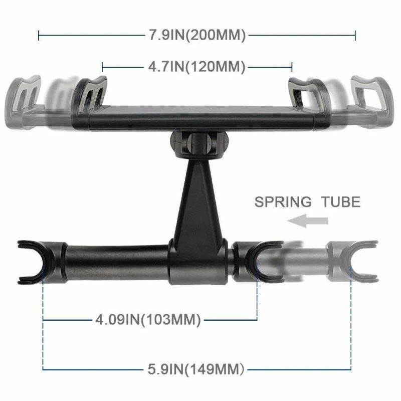 Aluminium Alloy ABS Car Rear Seat Tablet Mount Holder