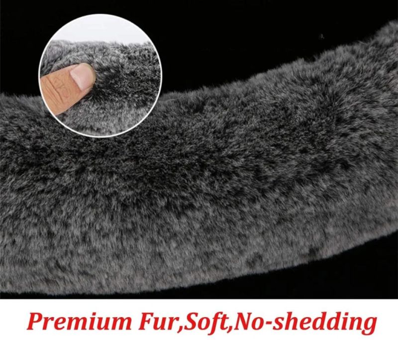 Car Accessory Fur Bling Steering Wheel Cover