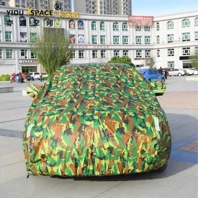 Wholesale Oxford Manful Shrink Camouflage Waterproof Sunshade Folding Car Cover