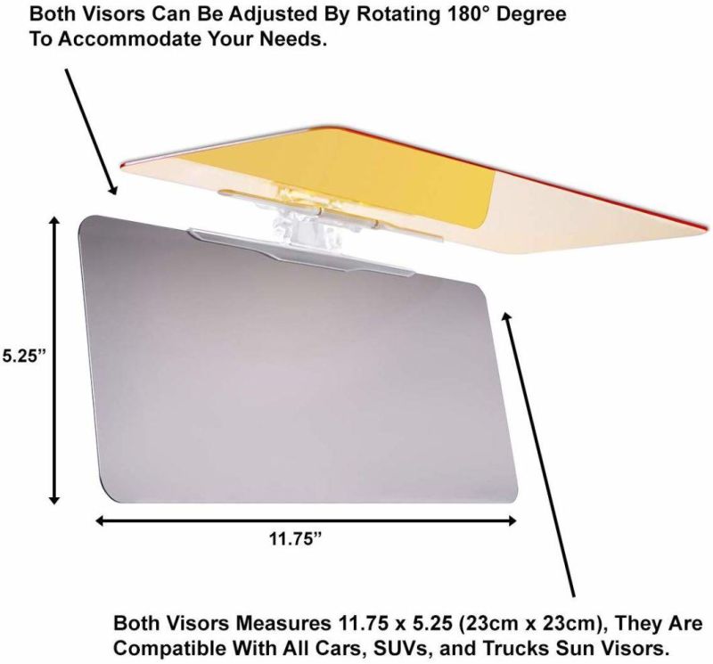 Auto Accessory Day and Night Sunshade Sun Visor for Car Windshield