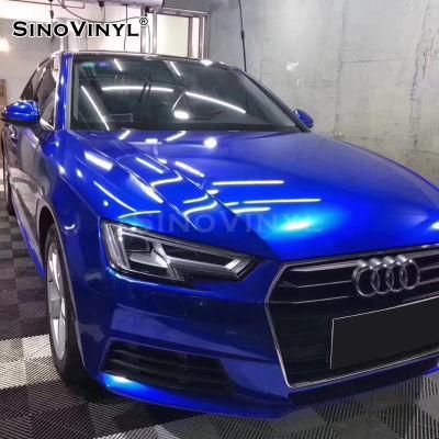 SINOVINYL Favorable Price PVC Vinyl Car Body Stickers Custom Super Gloss Candy bubble Free Car Color Changing Vinyl Foil Wrap