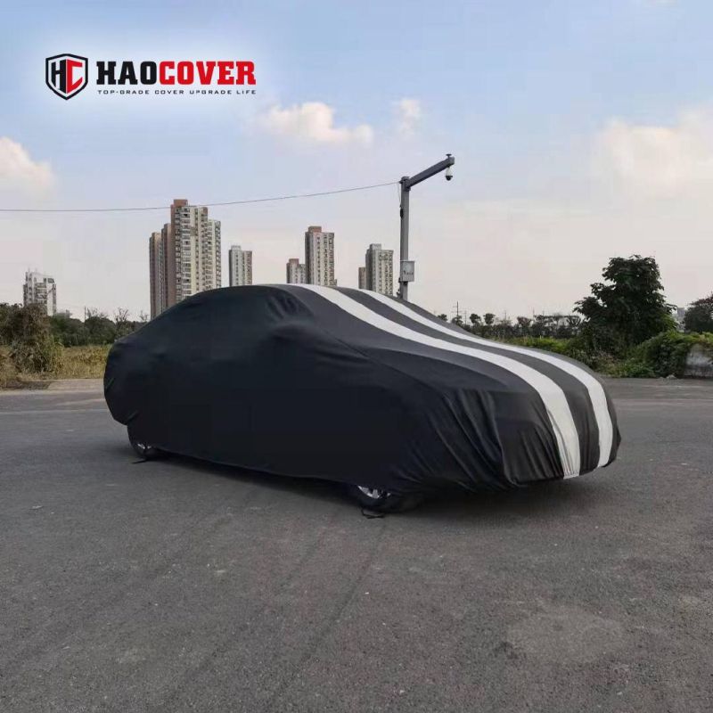 Classic Strip Design Luxury Elastic Water-Proof Car Cover UV-Proof Auto Cover