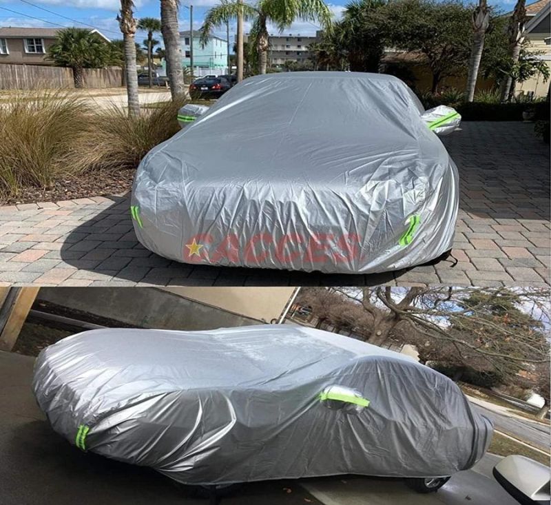 Waterproof Car Cover All Weather Snow-Proof UV Protection Windproof Outdoor Full Car Cover, Universal Fit for Sedan, SUV, MPV, All Size Options 170t/190t/210t