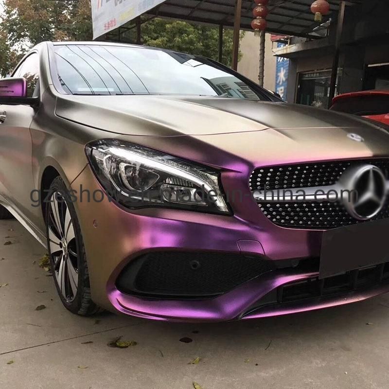 1.52*18m Red Copper Matte Diamond Chameleon Car Vinyl Film