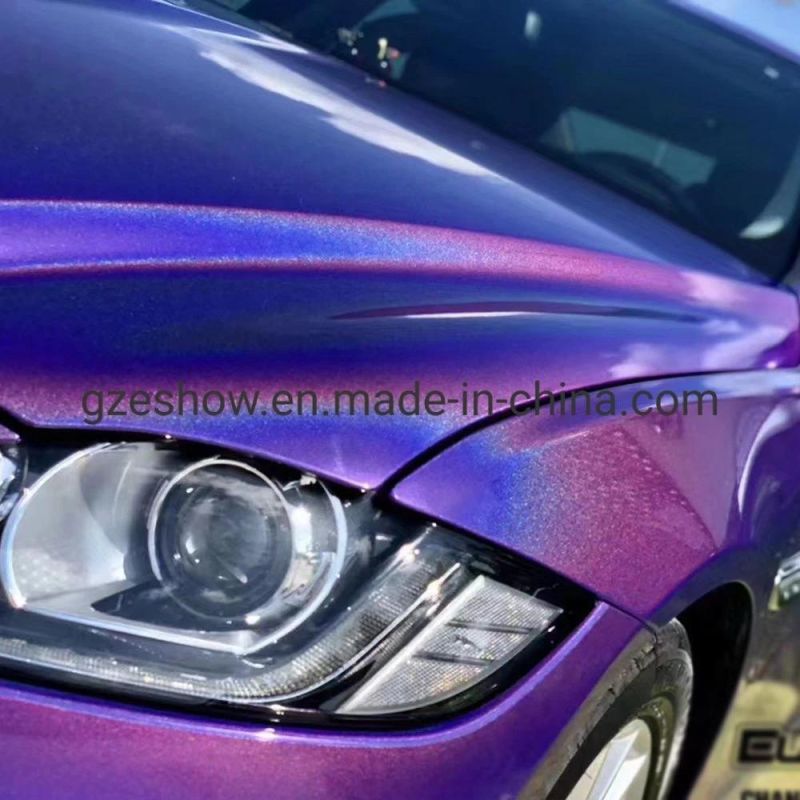 Holographic Rainbow Chrome Purple Wrapping Vinyl Sticker for Car