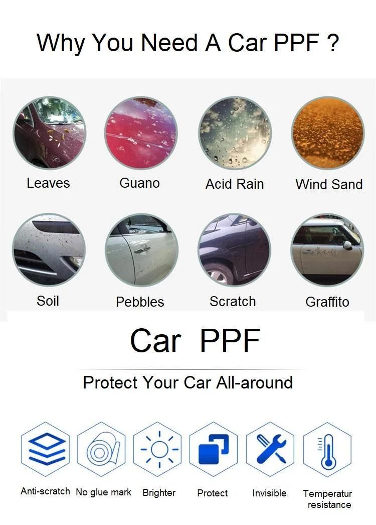 TPU Ppf Self Healing Paint Protection Film for Car Wrapping