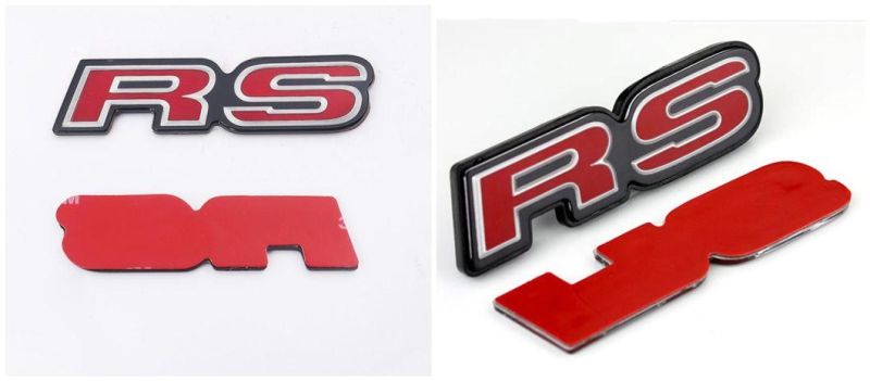 RS Si Door Tailgate Letter Nameplate Emblem for Honda ABS Plastic Car Auto Trunk Rear Badge Decal Sticker Car Parts Car Decoration Accessories