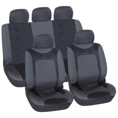 9PCS/Set DOT Jacquard Cloth and Suede Fabric Well-Fit Car Seat Cover