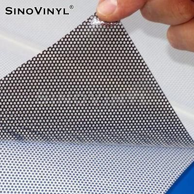 SINOVINYL Removable Glue Self Adhesive Window Glass Sticker One Way Vision Foil