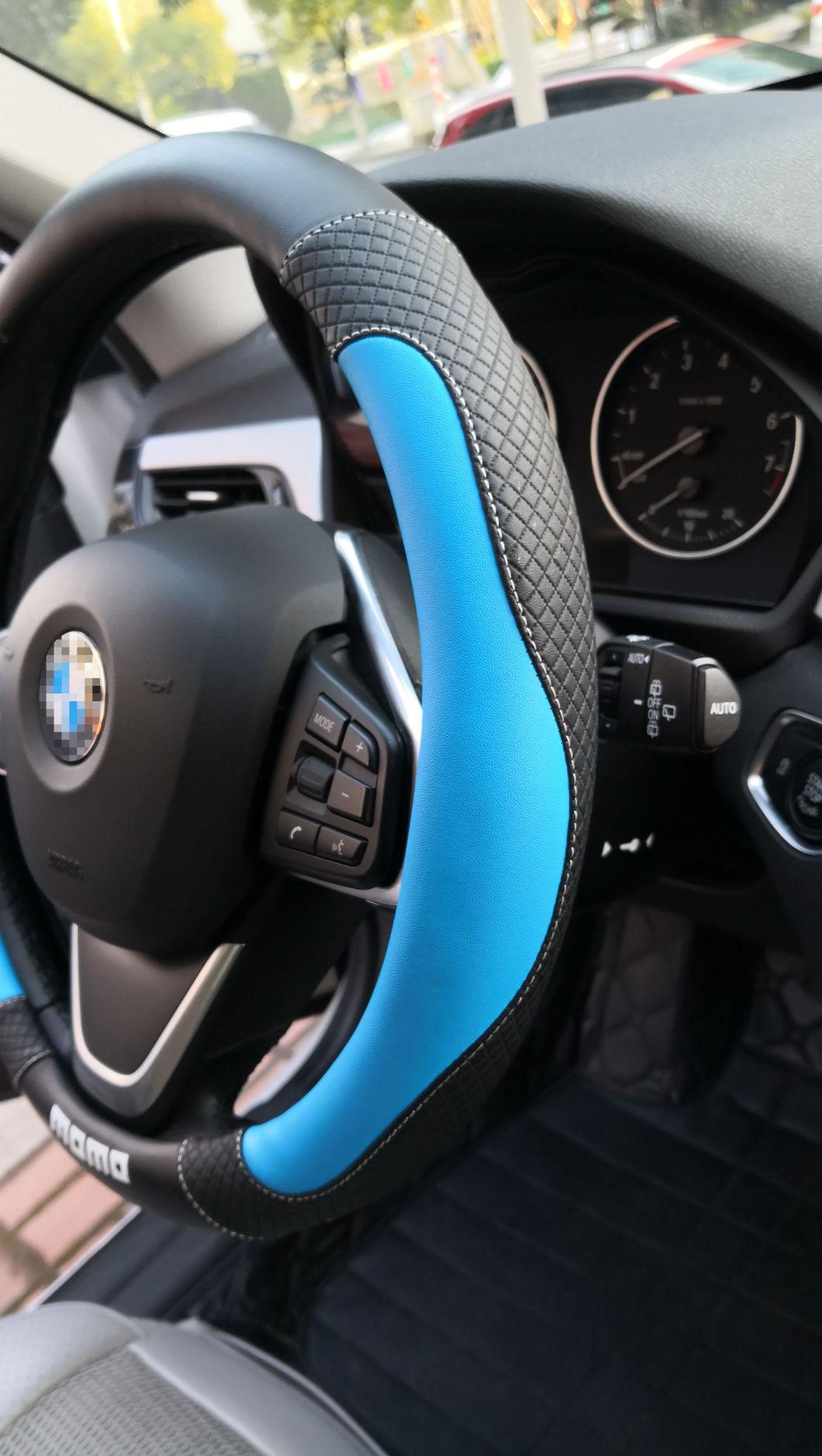 Breathable Leather Car Steering Wheel Cover