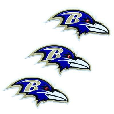 Custom NFL Baltimore Ravens Metal Car Stickers, 3D Metal Car Stickers, UV Printed Car Stickers, 3m Adhesive Adhesive Stickers