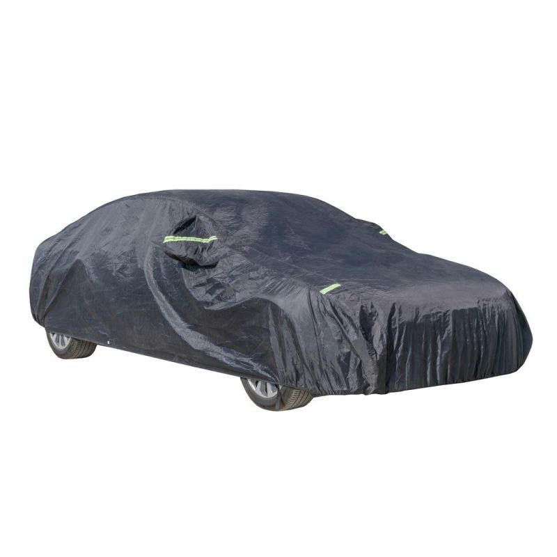 Car Cover for Automobiles All Weather Waterproof with Lock and Zipper Door, Outdoor Cover Sun UV Rain Protection Full Car Covers