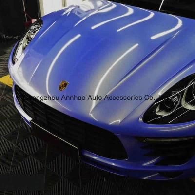 Magic Gold Car Wrapping Vinyl Film Purple with Air Ducts
