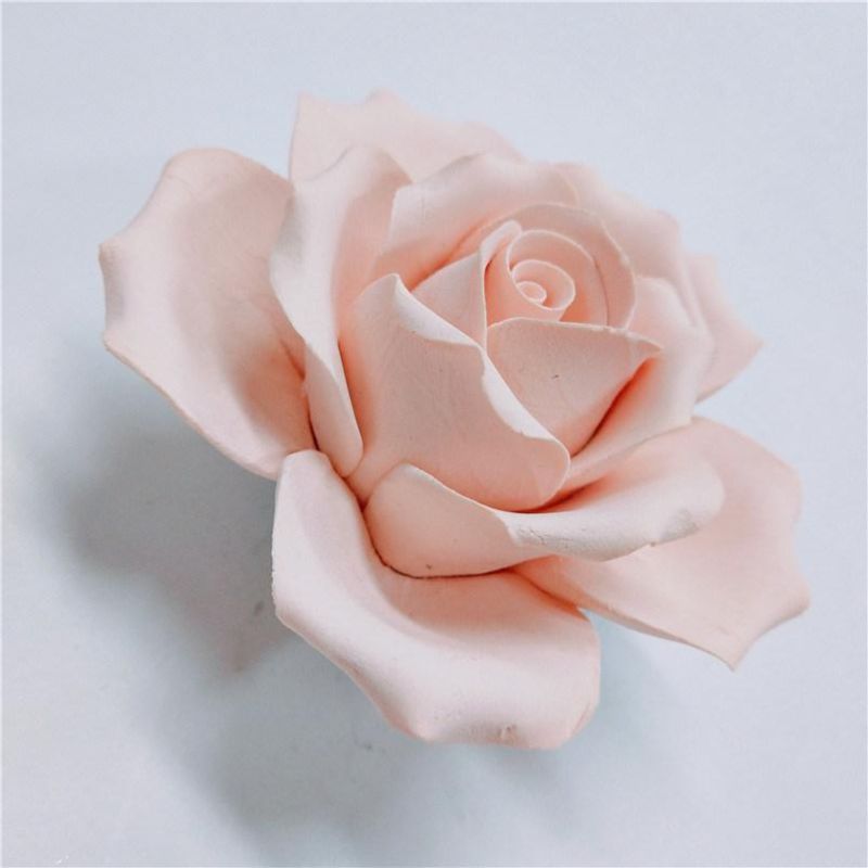 Customized Pink Rose Flower Ceramic Plaster Diffuse Incense Stone