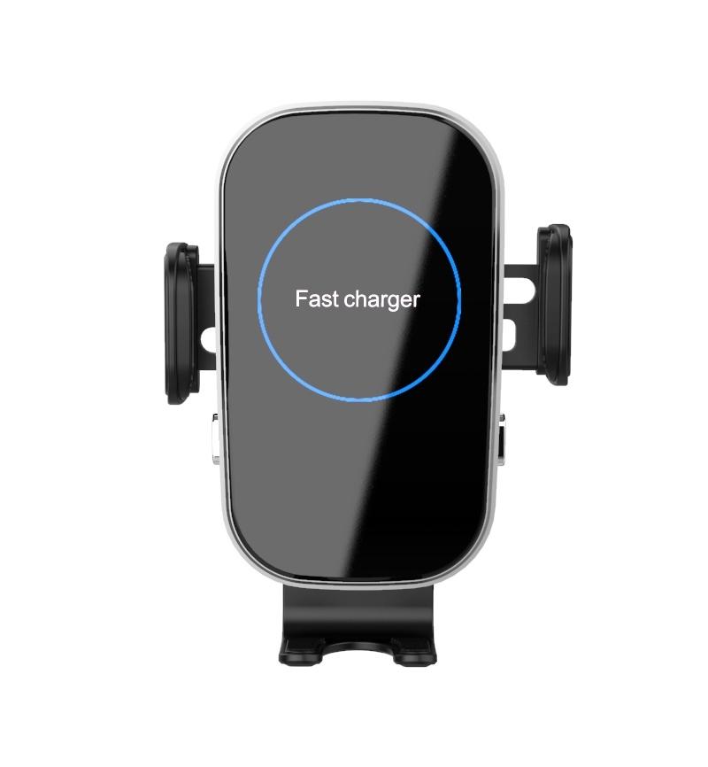 OEM Style 360degree Roated Ond Hand Operate Mobile 15W Power Automatic Wireless Fast Charging Magnetic Phone Car Holder with Vent Clip / Sucker Shape