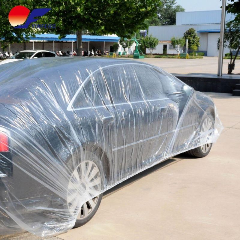 Disposable Transparent Universal Waterproof Anti-Dust Car Cover Plastic