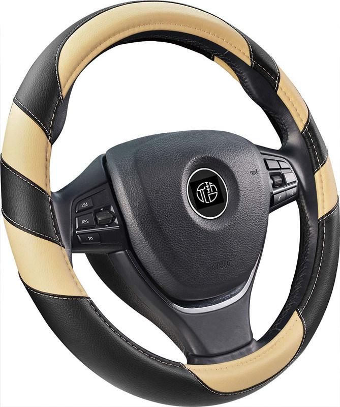 New Colorful PVC PU Leather Universal Car Steering Wheel Cover Leather