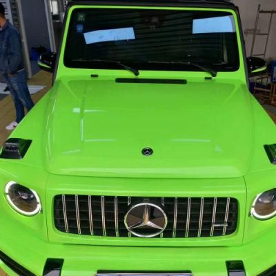 Tsautop 1.52*18m Apple Green Super Gloss Car Wrap Vinyl Body PVC Sticker