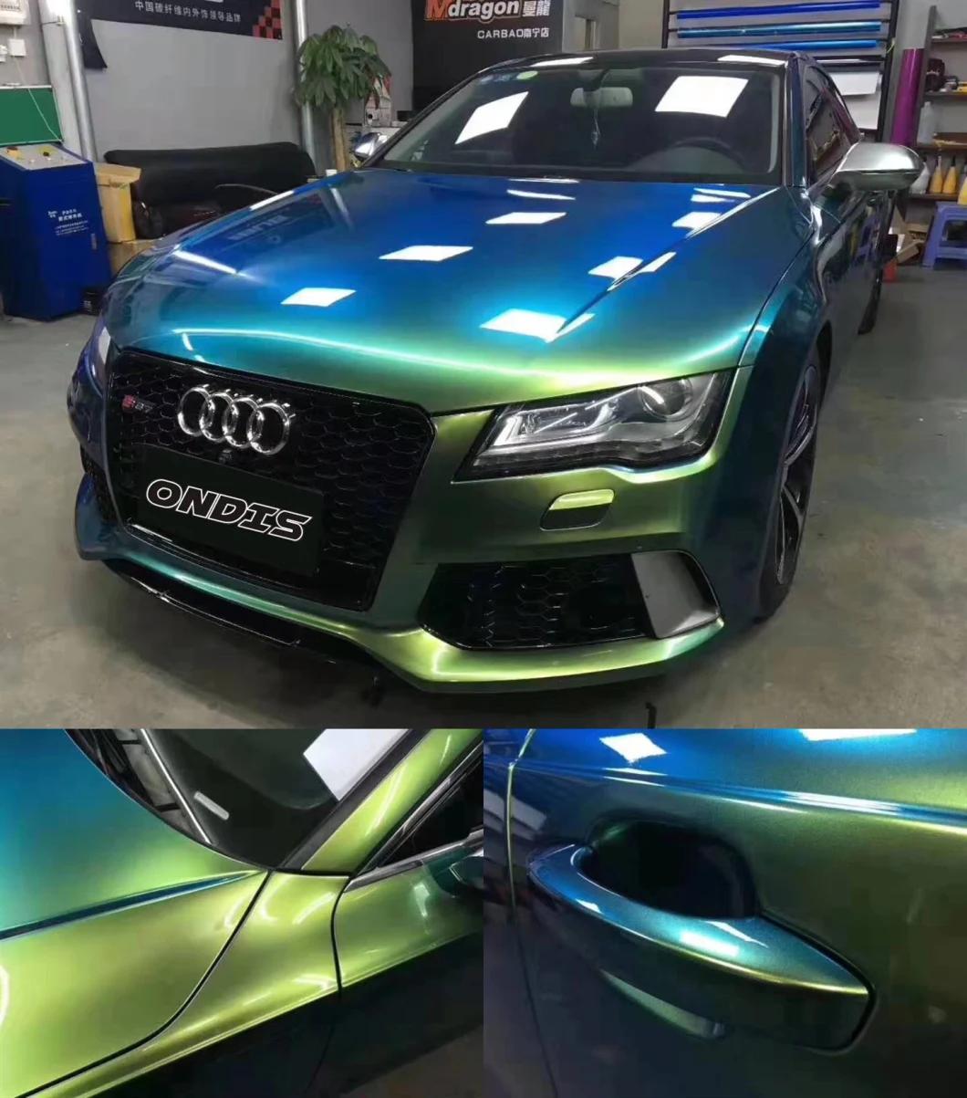 Glossy Diamond Chameleon Car Wrap Vinyl Film with Air Releases